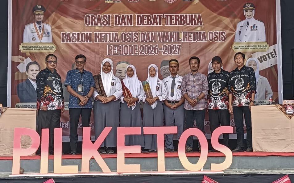 Di SMAN 1, KPU Soppeng Dorong Siswa Belajar Demokrasi Lewat Pemilihan OSIS