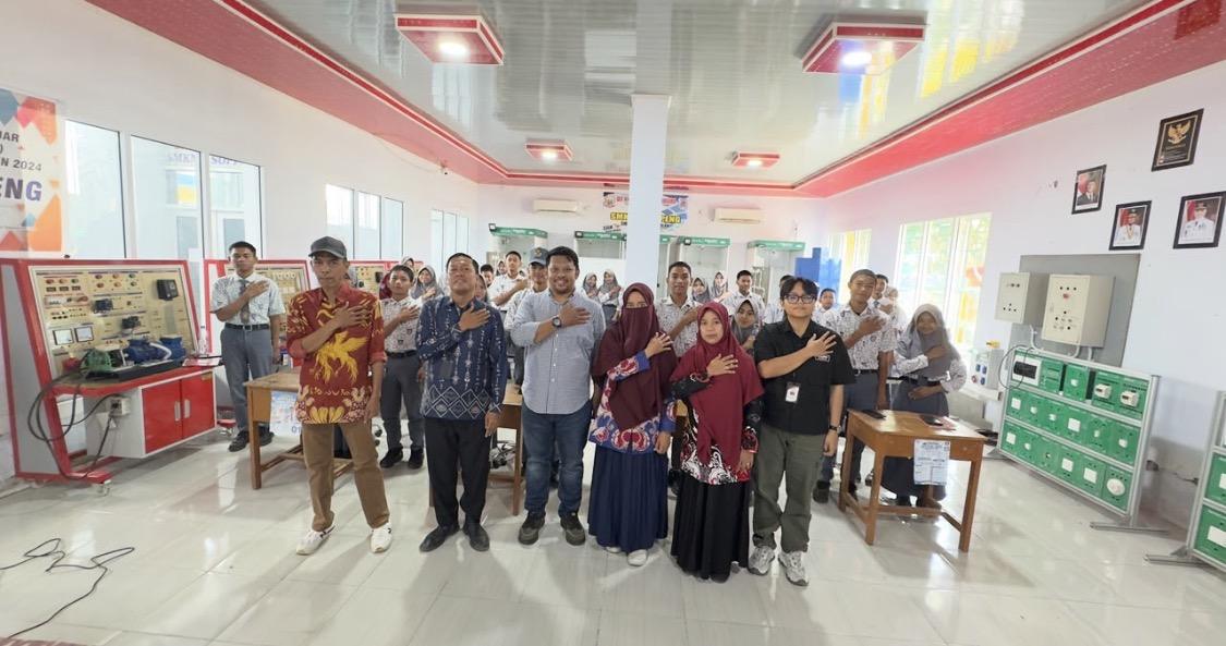 KPU Soppeng Dampingi Pemilihan Ketua OSIS SMKN 3 Soppeng